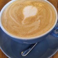 Almond flat white at TINK in Ljubljana