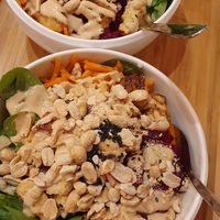 Tempeh bowls at TINK in Ljubljana