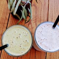 Tropical matcha and white rabbit at TINK in Ljubljana