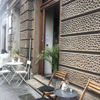 outdoor seating  at TINK in Ljubljana