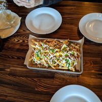Cheezy loaded fries at Modern Shaman in Whittier