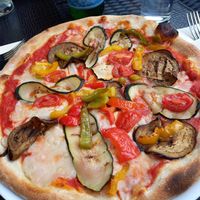 Vegan Pizza at Il Caminetto Terra Mia in Linz
