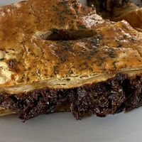 Sausage and mushroom pastry - delish!  at Hazel & Jade Bakery in San Diego