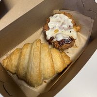 plain croissant and another pastry  at Hazel & Jade Bakery in San Diego
