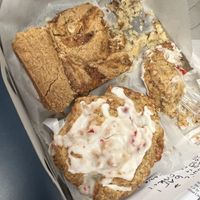 blondie and scone (incredible), coffee cake (demolished by pic time) was also amazing  at Hazel & Jade Bakery in San Diego