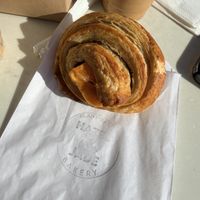 Sausage & cheeze croissant   at Hazel & Jade Bakery in San Diego