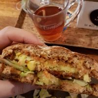 Vegan avocado burger at Witte Broodje in Geleen