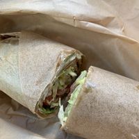 ”Sumthin To Eat” on a Spinach Wrap! at Eureka Plant Based Foods in Phillipsburg