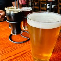 Lots of draft beer options with a flight! at South Gate Brewing Company in Oakhurst