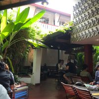 Out door seating at Kashi Art Gallery in Kochi