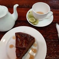 Vegan cake with Jack fruit. at Kashi Art Gallery in Kochi