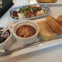 Triangles & spring rolls at Blue Orchid in Lincoln