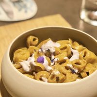 Plant-based tortellini!
So delicious 
 at Herbe in Reggio Emilia