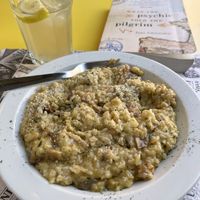 Mushroom risotto   at La Factoría Vegana in Leon