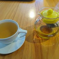 Mango flavored green tea at Kiseki no Shokutaku in Yokohama