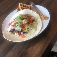 Cinco de Mayo Taco special with churro waffles at Mind Your Belly in Richmond