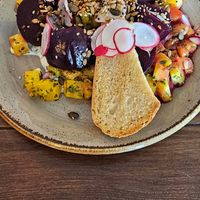 Betroot duo (vegan) at Red Lion in Marlborough