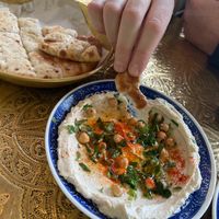 Hummus  at Comptoir Libanais in Oxford