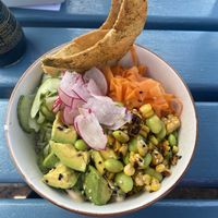 Poke bowl  at Pear Tree in Hermanus