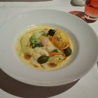 Asparagus gratin at Aklin in Zug