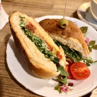 Antipasti-Sandwich  at Café Bubu in Leipzig