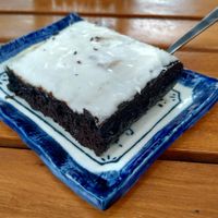 Vegan brownie at Kep Coffee  in Kep