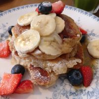 Banana pancakes at Coffeelicious in Breda