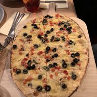 Tarte flambé  at Brauhaus Sacher in Leonberg