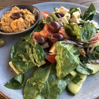 Fatoush Salat! Fantastic! at Brauhaus Sacher in Leonberg