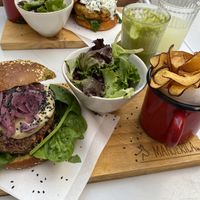 Veggie burger  at Manjerica in Lisbon