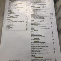 Menu   at Manjerica in Lisbon