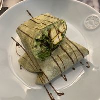 guacamole tofu wrap  at Manjerica in Lisbon