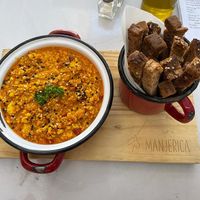 Scrambled tofu at Manjerica in Lisbon