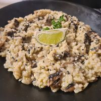 Risotto with mushrooms at Manjerica in Lisbon