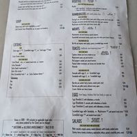 Menu May 2024 at Manjerica in Lisbon