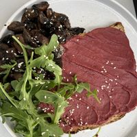 Mushroom toast  at Manjerica in Lisbon