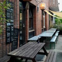 Outdoor seating at Tam Tam in Dusseldorf