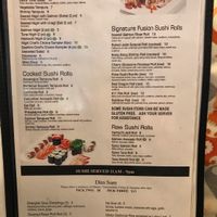 Sushi & dim sum menu at Oriental Jade in Bangor