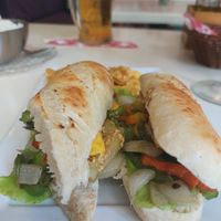 Sandwich de legumes at Lo De Monik in Havana