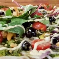 Delicious vegan Pizza at Eetwinkel Buurman en Buurman - Rodeweg in Groningen