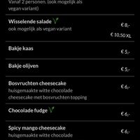 Starter and desert options: many of these can be made vegan  at Eetwinkel Buurman en Buurman - Rodeweg in Groningen