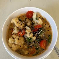 Cauliflower curry (small size)  at Qulture in Puerto Vallarta