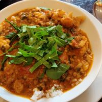 Thai cauliflower curry at Qulture in Puerto Vallarta