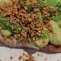 Avocado sandwich at Pom & Flora in Stockholm