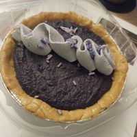 ube cheesecake at Mindful Baking Kitchen & Cafe in Chicago