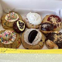 Sprinkle, lemon pie, pb & j, cookies and cream, s’mores   at Bonus Bakery in Vancouver