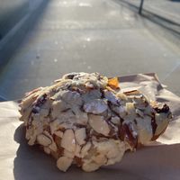 Almond croissant!! Amazing  at Bonus Bakery in Vancouver