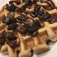 Oreo waffle (warm)  at Bonus Bakery in Vancouver