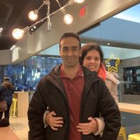 Happy vegan couple  at Bonus Bakery in Vancouver