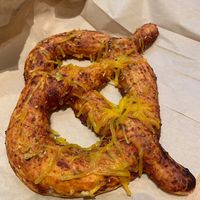 Pizza Pretzel  at Bonus Bakery in Vancouver